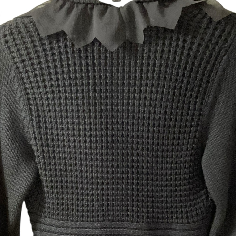 Cache Black Ruffled Cardigan - Picture 10 of 16